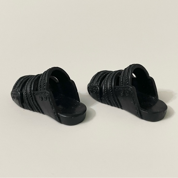 Ken Doll Black Slide Sandals Doll Accessory - Picture 3 of 11